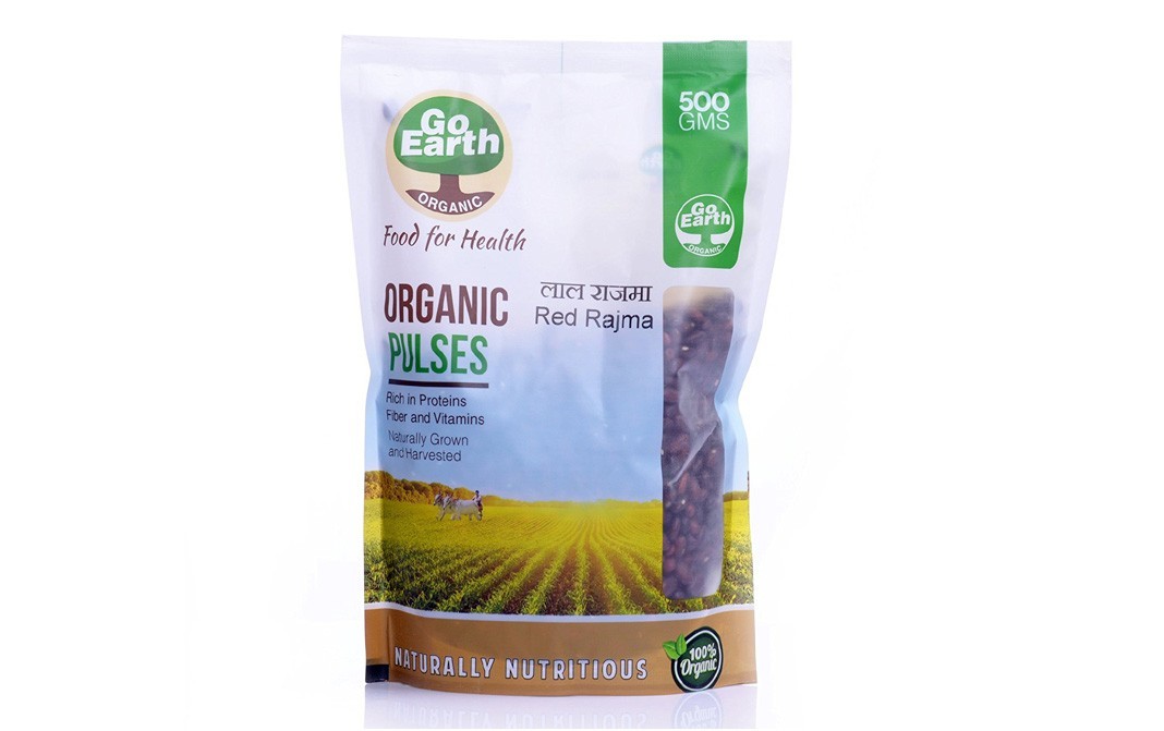 Go Earth Organic Red Rajma    Pack  500 grams